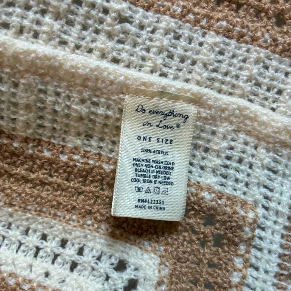Do Everything Love Crochet Kimono Cardigan Patchwork Boho Duster Coastal Granny